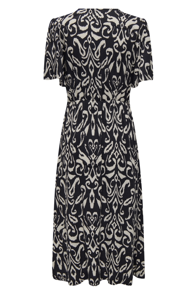 ONLHALIA S/S MIDI DRESS WVN NOOS 15323675 NIGHT SKY/MALENE GRAPHIC